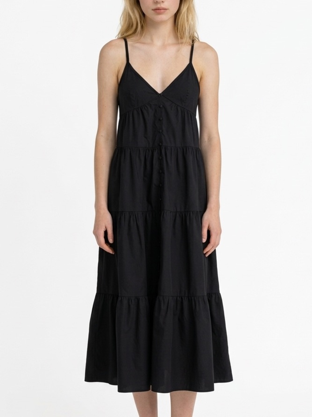 H&M | Tiered Midi Dress Sz M